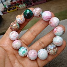 《藍晶寶石玉石特賣區》→〈手鍊系列〉→天然明顯玉化菊花玉髓16mm手珠鍊→Y1744 歷史價格詳細信息