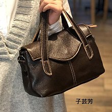 【子芸芳】復古手提單肩包大包頭層牛皮簡約大容量托特包真皮 歷史價格詳細信息