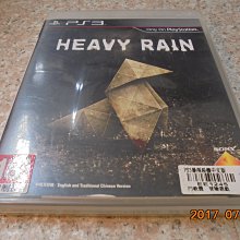 PS3 暴雨殺機 Heavy Rain (中文版)**(二手片-光碟約9成5新)【台中大眾電玩】 歷史價格詳細信息