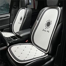 汽車用品汽車坐墊 冰絲輕奢山茶花車用透氣座椅墊 創意汽車坐墊四季通用款 歷史價格詳細信息