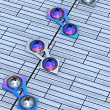 通用電動摩托車復古改裝后視鏡CNC鋁合金高清小圓鏡反光鏡倒后鏡 歷史價格詳細信息