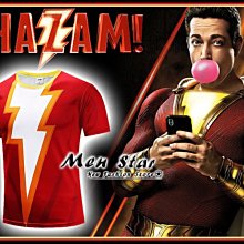 【Men Star】免運費 沙贊 Shazam 運動緊身衣 男裝 女裝 短袖T桖 表演道具 媲美 qu zara h&m 歷史價格詳細信息
