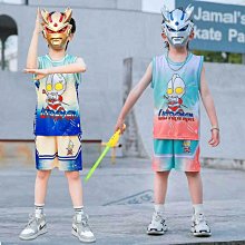 奧特曼衣服男童夏季套裝2024新款兒童無袖背心男孩寶寶痞帥童裝潮 歷史價格詳細信息