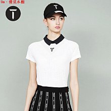 Um·優覓 高爾夫 T/歐巡賽高爾夫女裝短袖T恤24夏季輕薄透氣彈力修身V型翻領POLO衫 歷史價格詳細信息