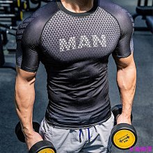 夏季健身短袖男 速乾緊身衣 肌肉兄弟 跑步訓練服 排汗透氣高彈內搭衫 夏季 涼感 舒適 歷史價格詳細信息