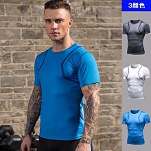 男士健身印花短袖上依 運動訓練透氣速乾依 高彈緊身短袖T恤 男性運動菔裝 休閒菔單車菔．LC01588  [滿300出貨 歷史價格詳細信息
