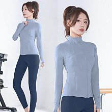 立領運動外套女顯瘦拉鍊健身服彈力緊身長袖瑜伽服戶外騎行服上衣 歷史價格詳細信息