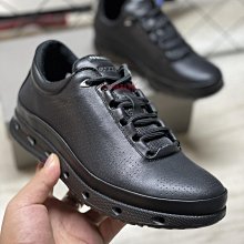（VIP潮鞋鋪）ECCO愛步新款休閒鞋超輕耐磨發泡橡膠大底頭層牛皮配猪皮內裡懶人鞋帶設計39-44 歷史價格詳細信息
