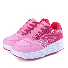 暴走鞋女童鞋2023秋季新款女孩滑輪鞋春秋閃燈溜冰兒童運動鞋 歷史價格詳細信息