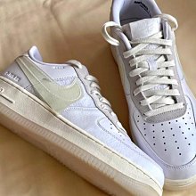 Nike AF1/1 Air Force 1 全白 白 黑 魔鬼氈 自由黏貼 男鞋 任選 休閒鞋 換LOGO【ACS】 歷史價格詳細信息