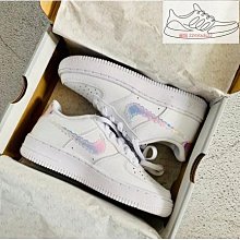 正品 Nike Air Force 1 Low 黑白藍 小閃電 休閒鞋 DD9784-001 現貨 歷史價格詳細信息