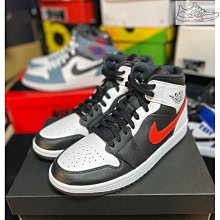 正品 NIKE AIR JORDAN 1 MID CHICAGO 白紅 黑勾 小芝加哥 男鞋 554724-173 歷史價格詳細信息