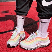 Nike Air Max 97 白 彩色 女鞋 氣墊 反光 休閒鞋 小白鞋 復古慢跑鞋 零碼福利品【ACS】 歷史價格詳細信息