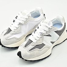 NEW BALANCE 327 白灰 深藍 膠底 大N 麂皮 皮革 復古 休閒 慢跑鞋 NB327 男女鞋 歷史價格詳細信息