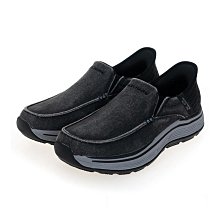 Skechers Remaxed [204839BLK] 男 休閒鞋 經典 瞬穿舒適科技 套入式 馬克縫帆布 緩震 黑 歷史價格詳細信息