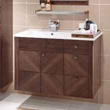 《大台北宅急修》Corins 柯林斯NH-08B-T90L 90cm 胡桃木 新豪仕彼  浴櫃組 【新竹以北 免運費】 價格比較,價格查詢,歷史價格詳細信息