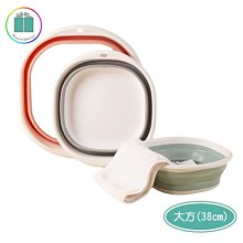 折疊水桶平板拖把桶大口徑長方形洗拖把拖布塑料手提折~特價家用雜貨 歷史價格詳細信息