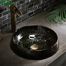 民宿洗手盆圓形立柱盆人造石落地式洗臉盆酒店衛生間一體柱盆 歷史價格詳細信息