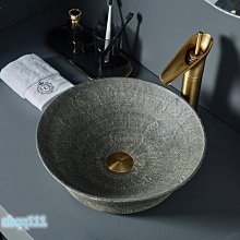臺上盆陽臺洗臉盆單盆陶瓷藝術復古洗手盆家用衛生間洗手池面盆蘭 歷史價格詳細信息