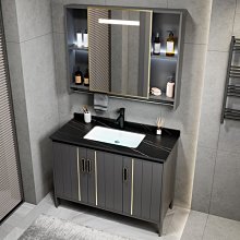 現貨太空鋁洗衣柜落地式洗洗臉盆柜組合陽臺陶瓷一體帶搓衣板洗衣池簡約 歷史價格詳細信息