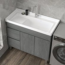 現貨陽臺落地式洗盆不銹鋼支架衛生間陶瓷洗臉盆柜組合一體巖板現代簡約 歷史價格詳細信息