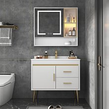 特賣- 巖板太空鋁浴室柜組合廁所洗手盆柜陶瓷一體盆掛墻式洗臉盆柜組合 歷史價格詳細信息