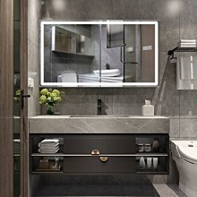 特賣- 輕奢陶瓷一體盆浴室柜吊柜橡木巖板衛生間洗漱臺洗手洗臉臺盆面盆 歷史價格詳細信息