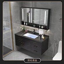 特賣- 巖板太空鋁浴室柜組合廁所洗手盆柜陶瓷一體盆掛墻式洗臉盆柜組合 歷史價格詳細信息