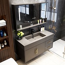 輕奢浴室柜現代簡智能鏡浴室柜北歐洗臉洗手池洗漱臺盆衛生間滿減 促銷 夏季 歷史價格詳細信息