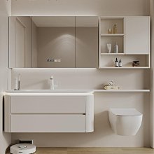 可麗耐一體盆國產複合亞克力人造石洗臉盆洗手盆方形臺盆偏盆 歷史價格詳細信息