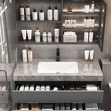 現貨陶瓷一體盆浴室柜組合現代簡約衛生間洗漱臺洗盆柜落地衛浴簡約 歷史價格詳細信息