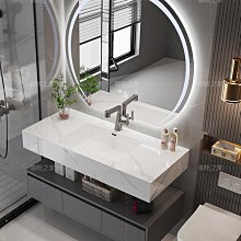 現貨陶瓷一體盆浴室柜組合現代簡約衛生間洗漱臺洗盆柜落地衛浴簡約 歷史價格詳細信息