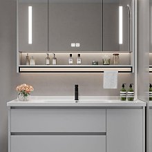 現貨陶瓷一體盆浴室柜組合現代簡約衛生間洗漱臺洗盆柜落地衛浴簡約 歷史價格詳細信息