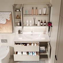 現貨陶瓷一體盆浴室柜組合現代簡約衛生間洗漱臺洗盆柜落地衛浴簡約 歷史價格詳細信息