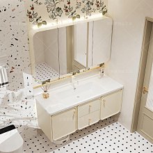 現貨法恩莎衛浴橡木浴室柜組合落地式簡約現代實木衛生間洗池洗臉盆簡約 歷史價格詳細信息