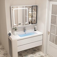 現貨陶瓷一體盆浴室柜組合現代簡約衛生間洗漱臺洗盆柜落地衛浴簡約 歷史價格詳細信息