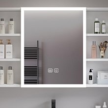 現貨:美妝浴室鏡單獨除霧掛墻式廁所帶燈衛生間梳妝鏡子實木收納 自行安裝 無鑒賞期 歷史價格詳細信息