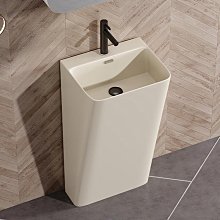 現貨陽臺落地式洗盆不銹鋼支架衛生間陶瓷洗臉盆柜組合一體巖板現代簡約 歷史價格詳細信息