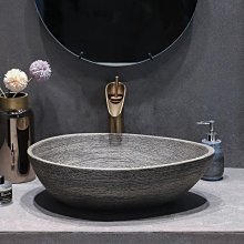 臺上盆灰色長方形洗漱盆洗面盆圓形水池洗臉單盆小尺寸洗手盆水盆 歷史價格詳細信息