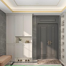 一門到頂輕奢實木顆粒板家用臥室組裝柜子簡約歐松板衣櫥衣櫃 歷史價格詳細信息