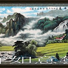 山水國畫，長寬各約160公分、55公分，有盒，老舊品，挑剔者慎思 歷史價格詳細信息