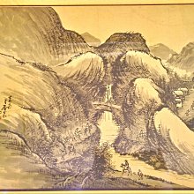 台灣文化財:台灣文獻字畫.呂璧松山水作品.圖身尺寸:40*29公分. 歷史價格詳細信息