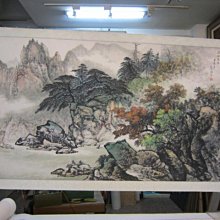 『府城畫廊-手繪國畫』山水畫－90x170－(含框價，可換框)－有實體店面，歡迎來店看現貨－ 歷史價格詳細信息