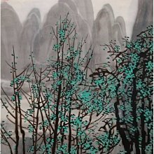 【春天】山水畫 山水圖 風景畫-大幅83x68cm ~驚豔米勒 田園之美 歷史價格詳細信息