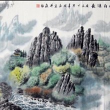 【開運幸運星】精品 手繪 山水畫 風水畫 招財 聚寶盆 MN 國畫 四尺 137*67cm  A50 歷史價格詳細信息