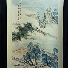 手繪國畫立軸-劉繼鹵（母女圖），含軸約163cmx68cm，畫心約88cmx46.5cm 歷史價格詳細信息