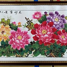 『府城畫廊-手繪國畫』牡丹花－花開富貴－67x127－(含框價，可換框)－有實體店面－請查看關於我聯繫－AB44 歷史價格詳細信息