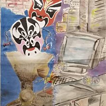 席德進畫作  一線之隔。人物是席德進創作生涯中從未間斷過的創作題材，他精湛的素描功力能精準描繪人物神韻，其中尤擅長以鮮明亮麗的色彩。 歷史價格詳細信息