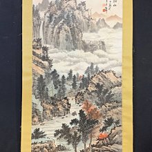 黃君璧弟子劉淵臨 送李濟 臨淵漁舟水墨畫 國畫 歷史價格詳細信息