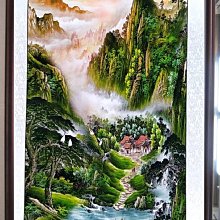 『府城畫廊-手繪國畫』山水畫－64x124－(含框價，可換框)－有實體店面，歡迎來店看現貨－ 歷史價格詳細信息